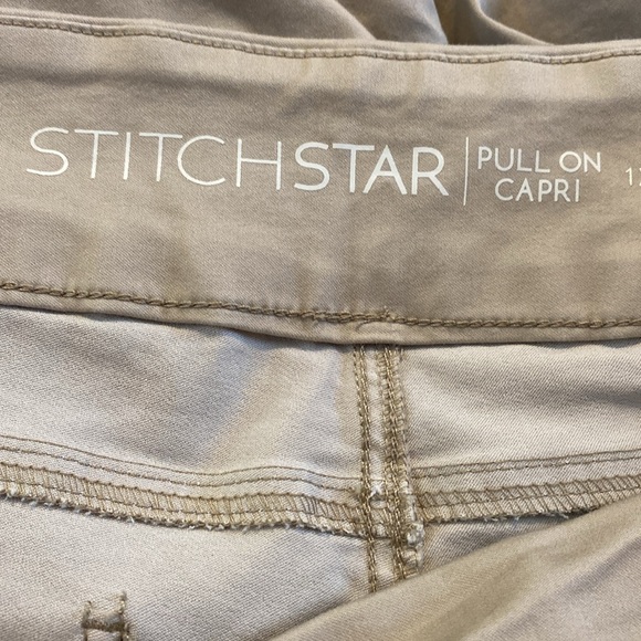 Stitchstar Pull On Capri Tan Pockets Size 1X - Picture 11 of 13